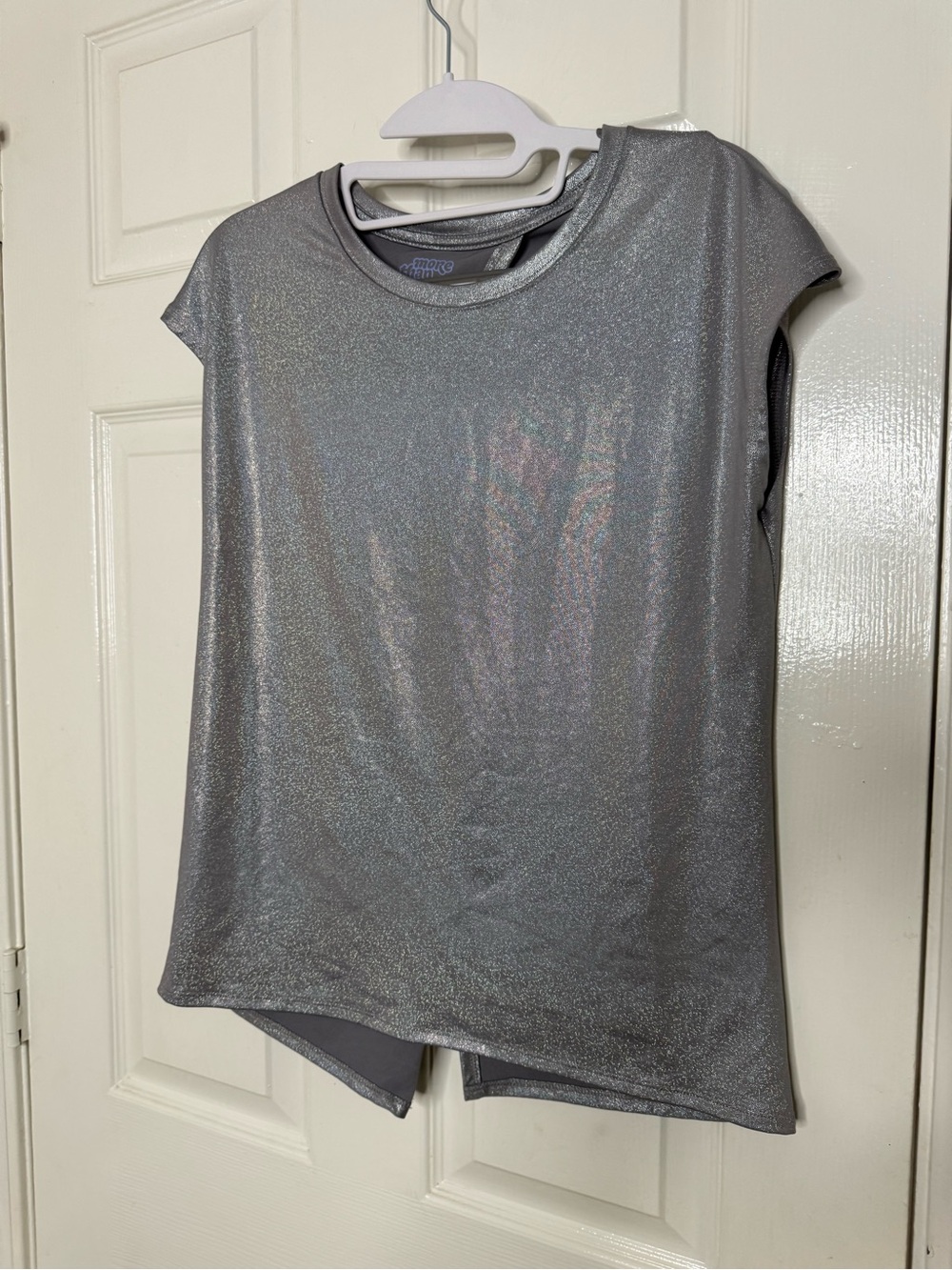 More Than Magic Silver Shimmer Tank Top
